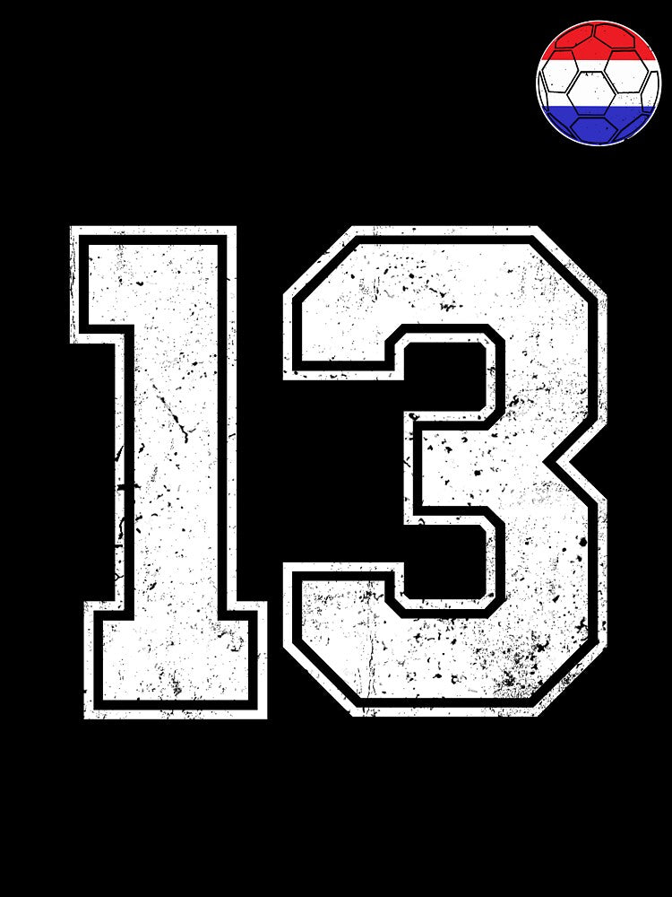 Netherlands Soccer Number 13 Vintage Sports Fan by LiviuGligoros
