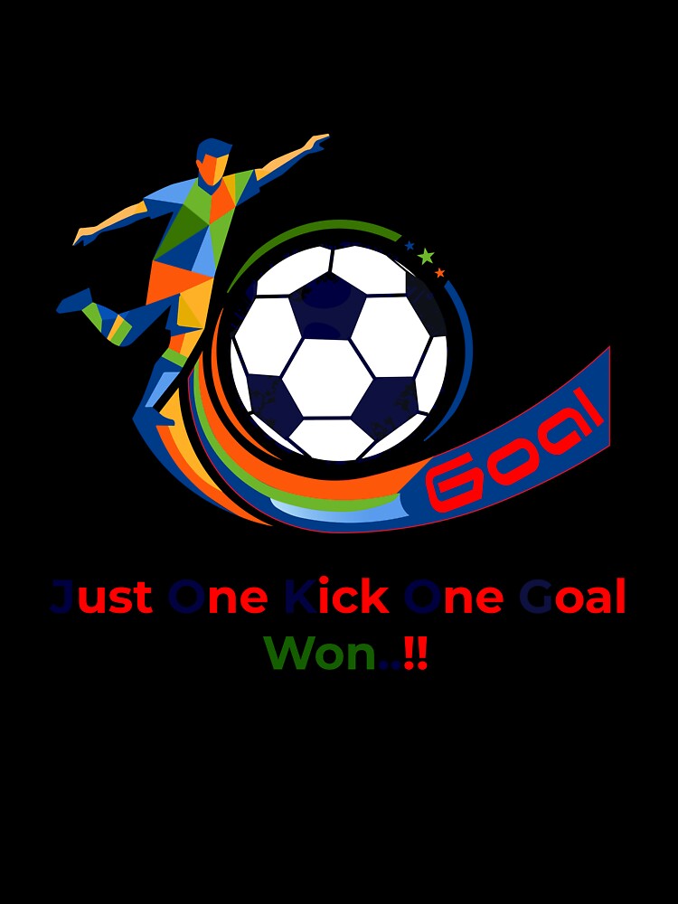 Football Striker Goal Celebration - Just One Kick by Print Expert