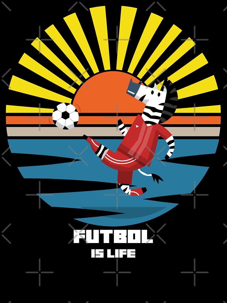 Futbol Is Life Zebra Soccer Super Star by TheWildFlix