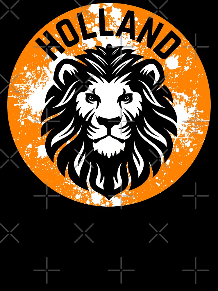 Go Holland! - Dutch Lion Distressed Badge (Orange) by DWDiva