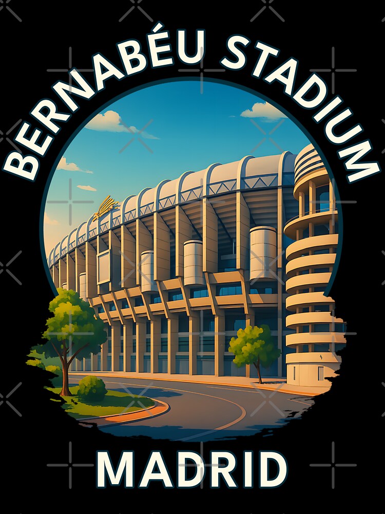 Santiago Bernabéu Stadium Madrid – Spanish Football & Architecture Illustration by inkNext