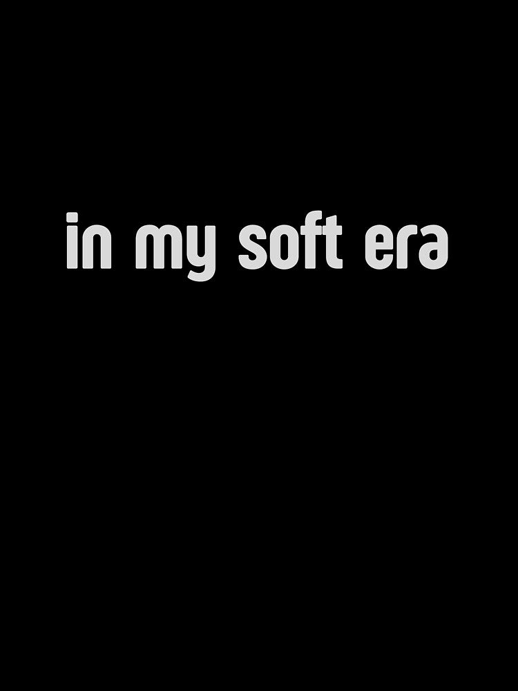 In My Soft Era – Soft Grey Minimal Quote Design by alaa9898