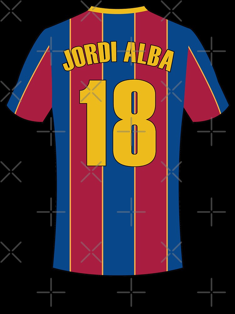 Barcelona football jersey number 18 by Justtrendytees