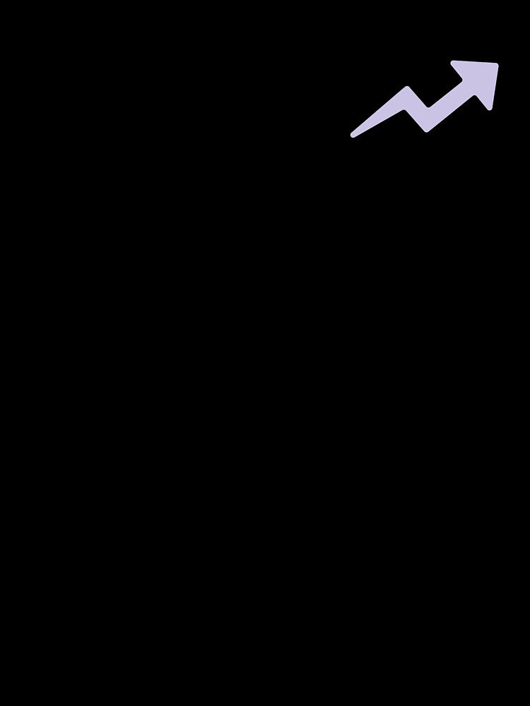 TRENDING UP ARROW (LIGHT PURPLE) by Top10Designs