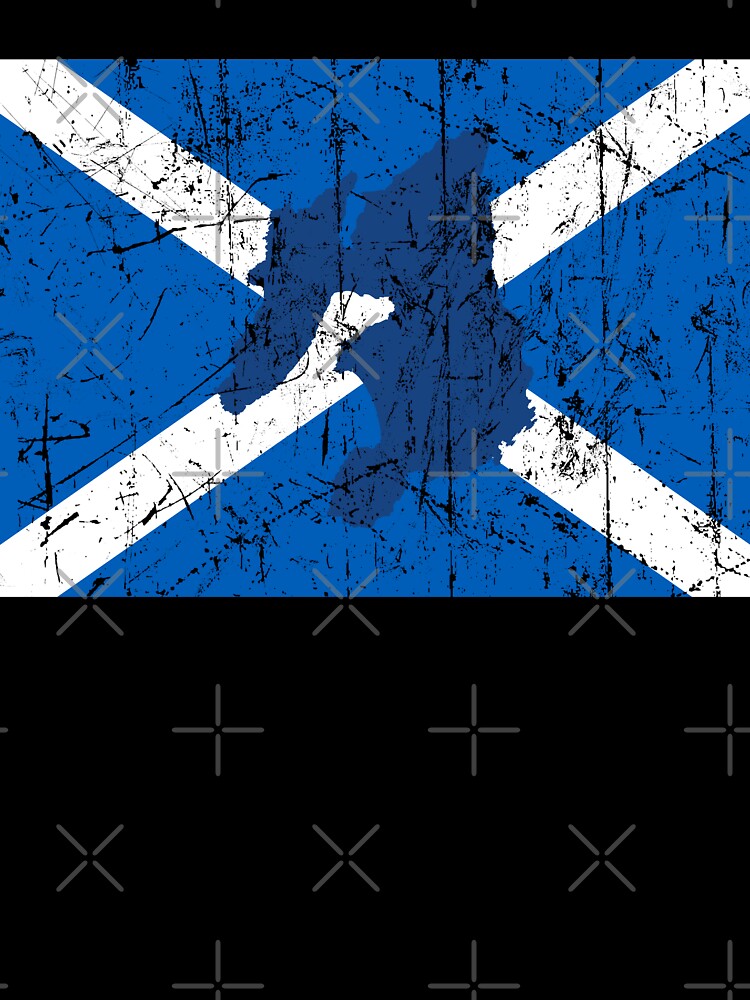 Islay on Scotland Flag - Distressed by isleheid