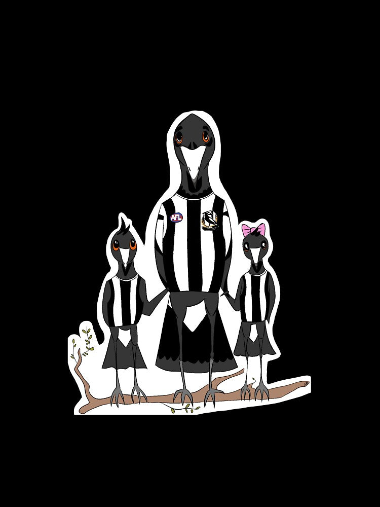 Magpie family by Lucyalligator
