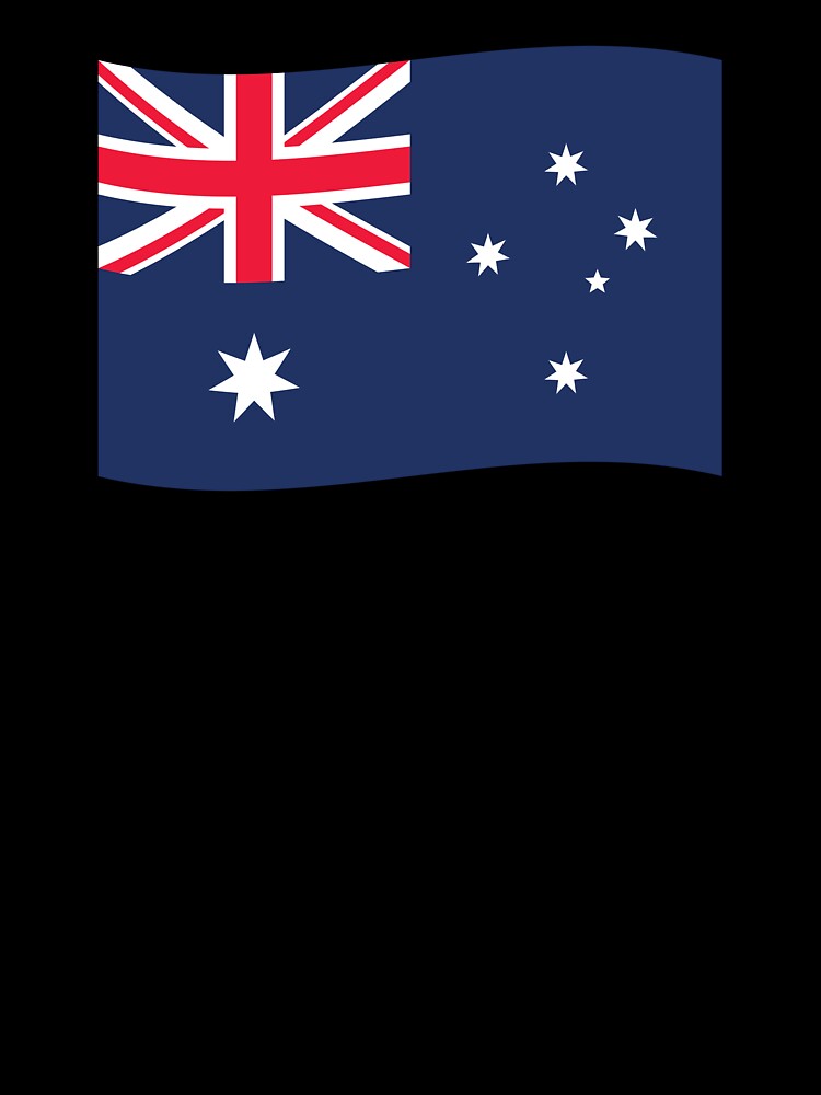 Australia Wave Flag (On Black) by STUDIO-72