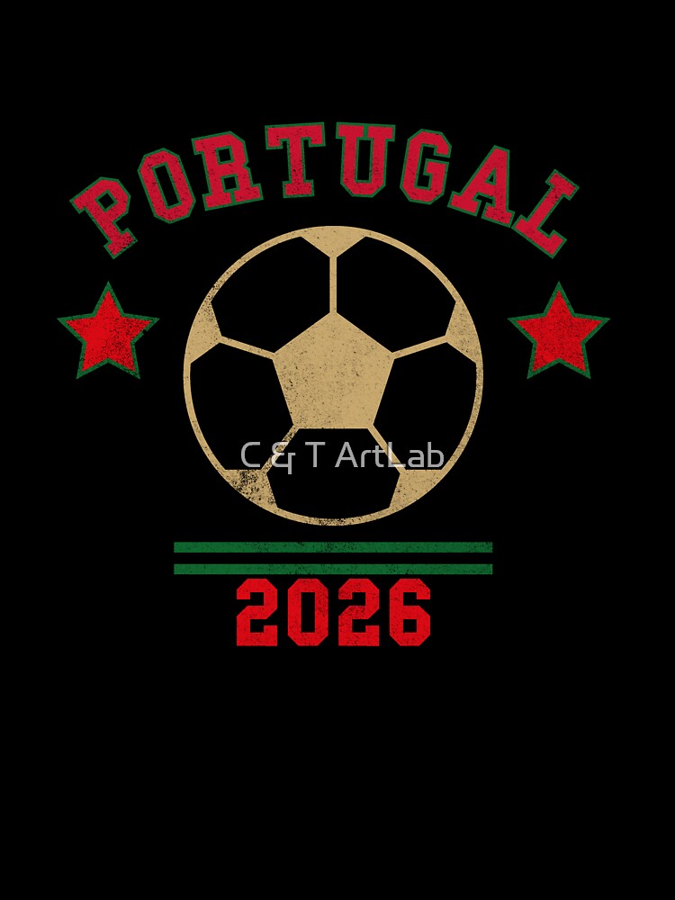 Portugal 2026 — Vintage Soccer Tee by C & T ArtLab