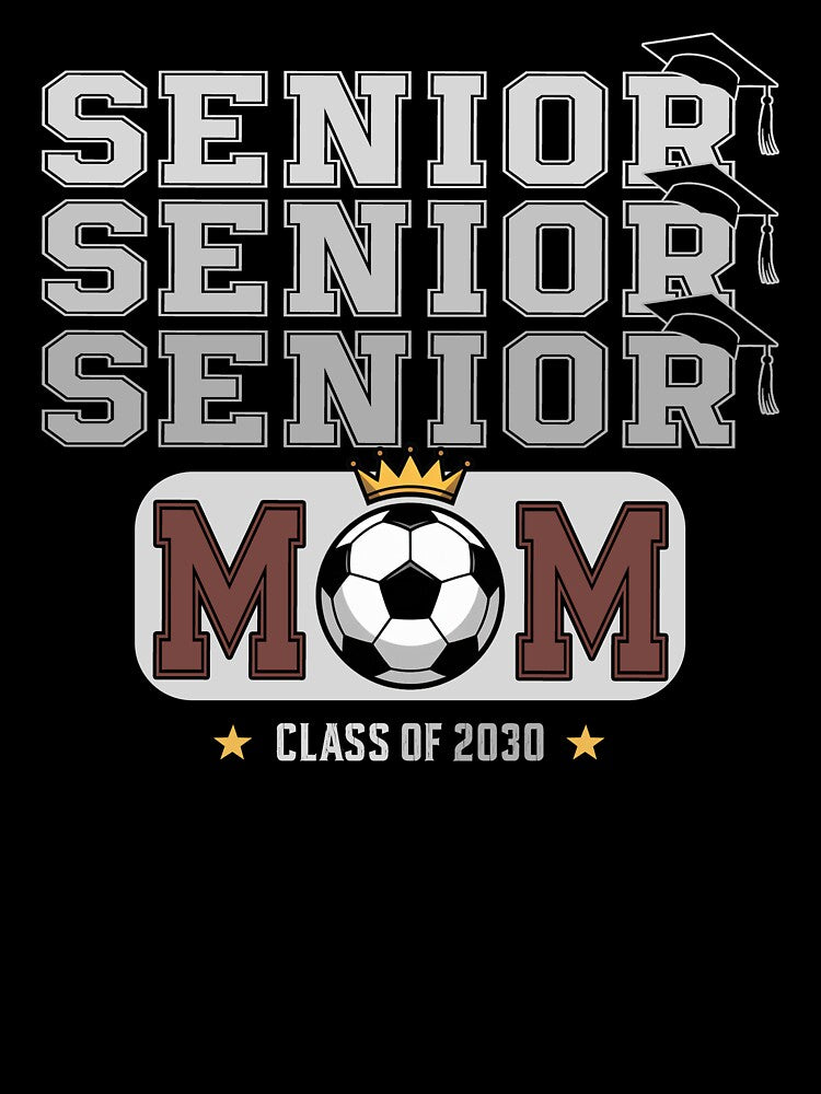 Proud Mom Graduation 2030 Soccer by QuiteOrbit