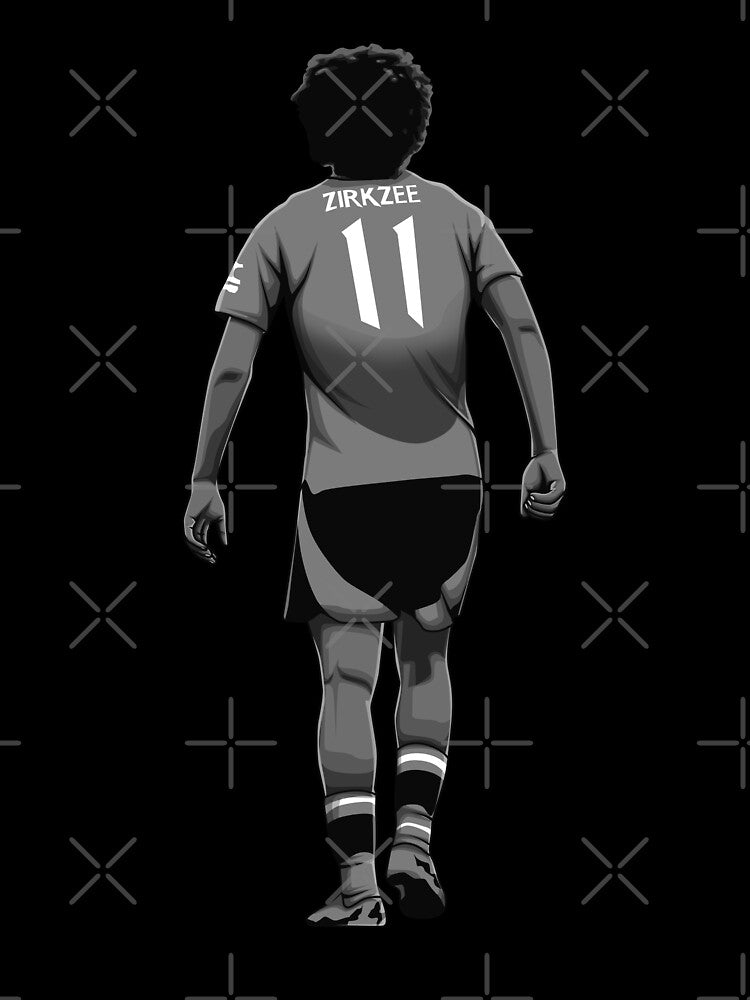 Joshua Zirkzee Black and White Version by Aldduardo
