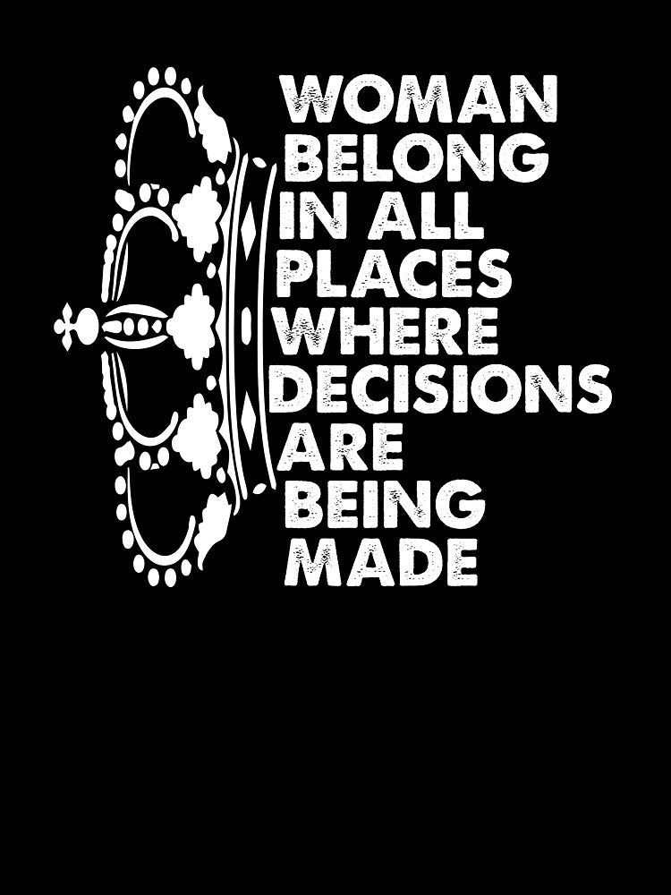 Women Belong In All Places Ruth Bader Ginsburg RBG Feminist by Enraged46
