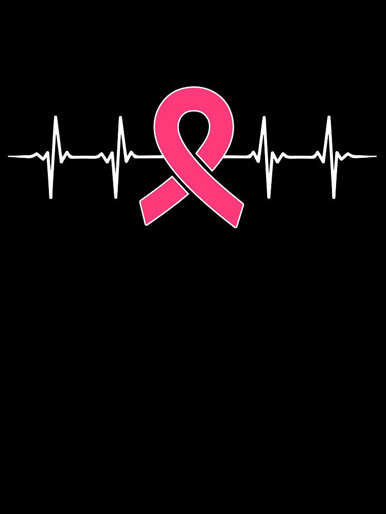 Heartbeat Breast Cancer Awareness T-Shirt by AllStarMerch
