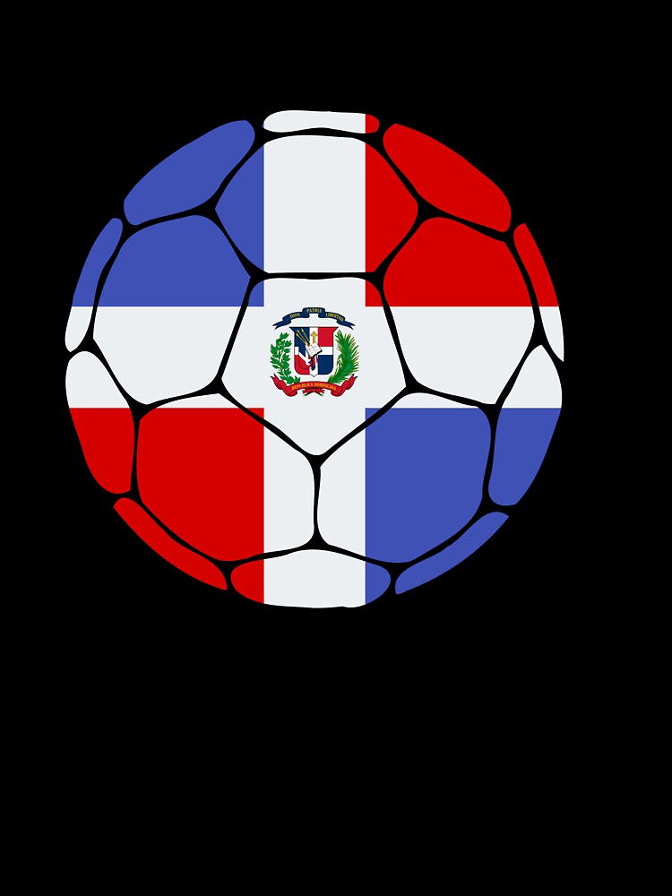 Dominican Republic Soccer Ball by ehgraphics15