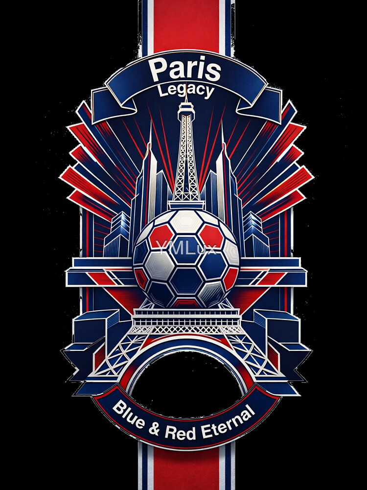 Paris Tower Legacy T Shirt, PSG Heritage Crest Mug, French Football Legacy Gift by YMLux