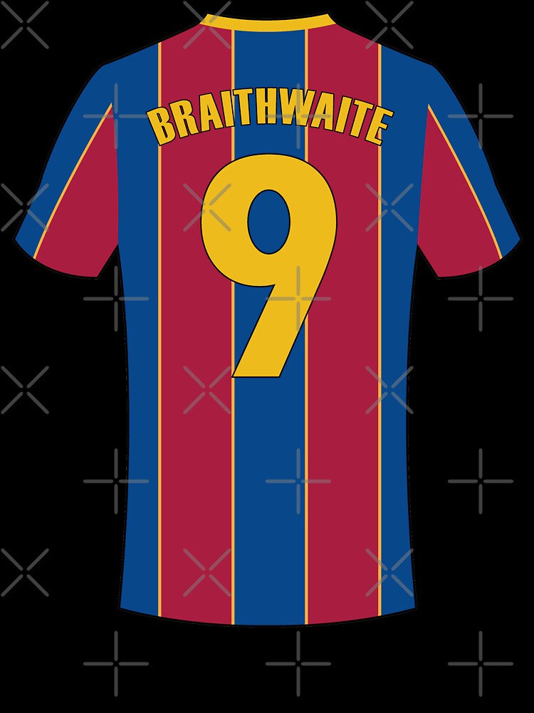 Martin Braithwaite Barcelona football jersey number by Justtrendytees
