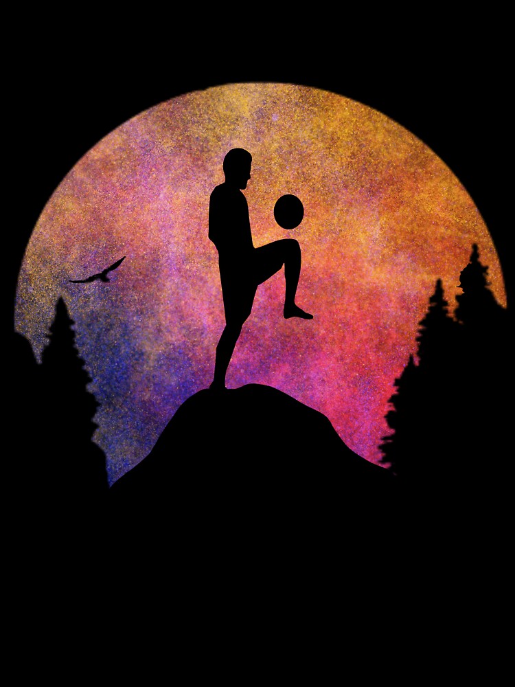 Soccer Art Cute Soccer Vintage Sunset Design For Football Soccer Lovers by Thecitiesstore