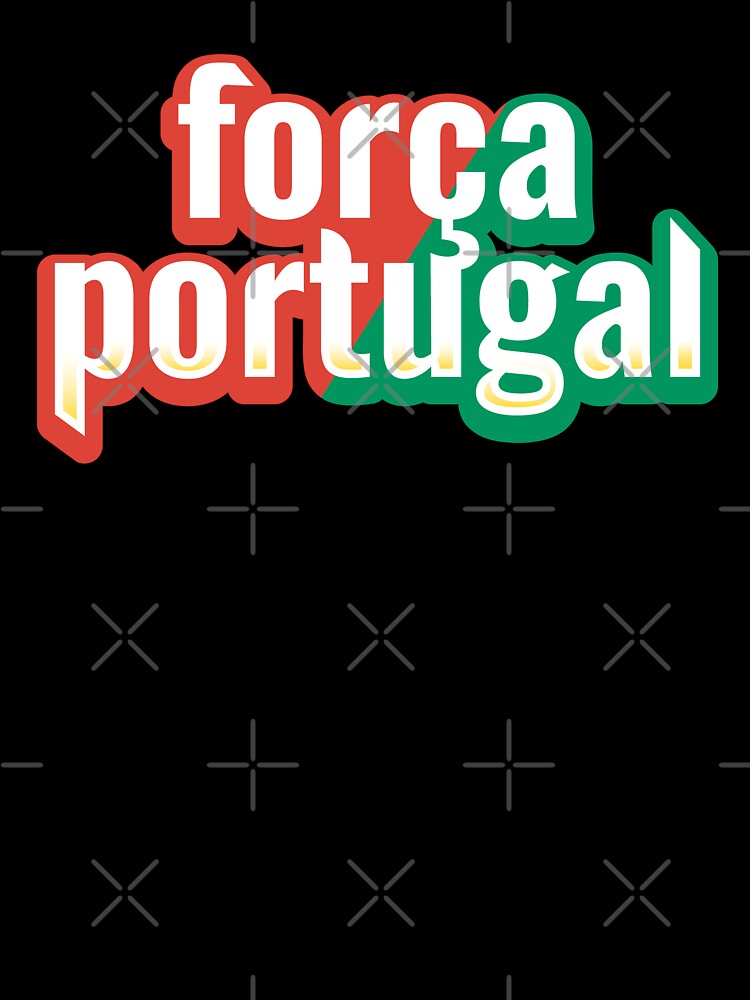 Força Portugal Football Fan Typography Portuguese Soccer Supporter Design by nunkioceani