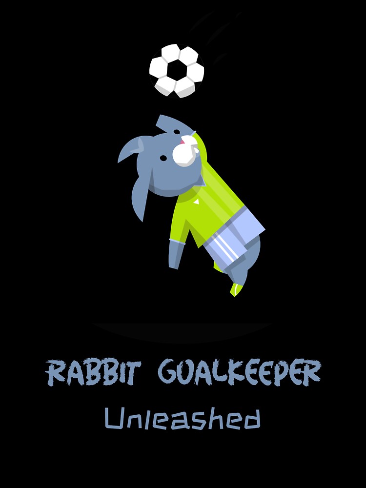 Rabbit Goalkeeper Soccer Player by RokuCreations