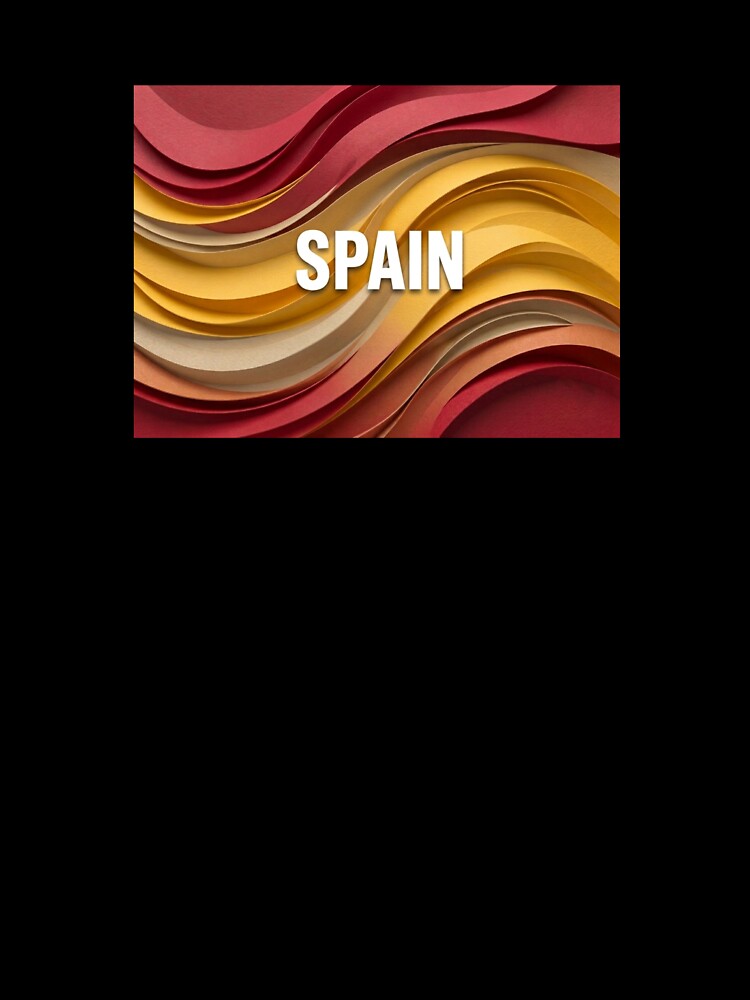 Spain Football Wave Design | Spanish Soccer Fan Minimal Artwork by Adham2001