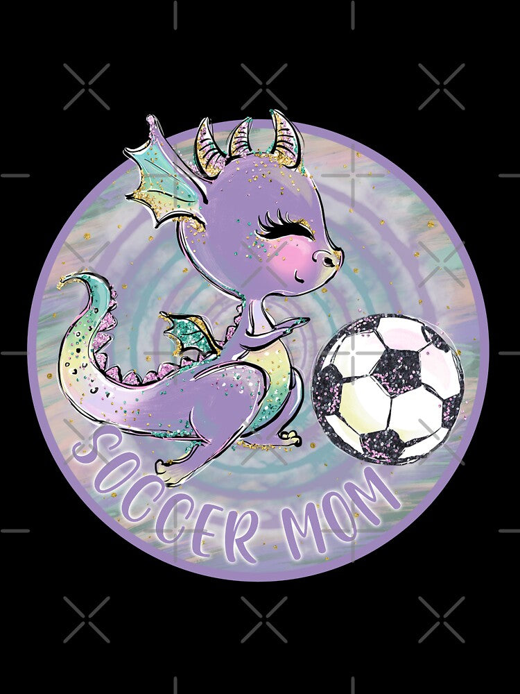 Cute dragon soccer mom by Suzanne Cook