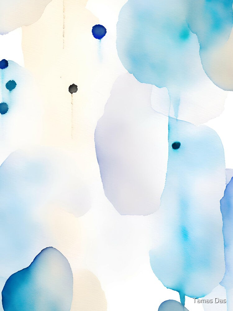 Fluid Simplicity Serene Watercolor Brush Strokes in Minimalist Patterns by Tamas Das