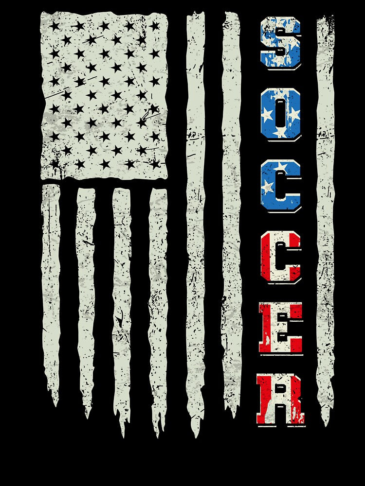 Soccer Vintage Grey Flag Coach Boy Youth by schoolofbullies