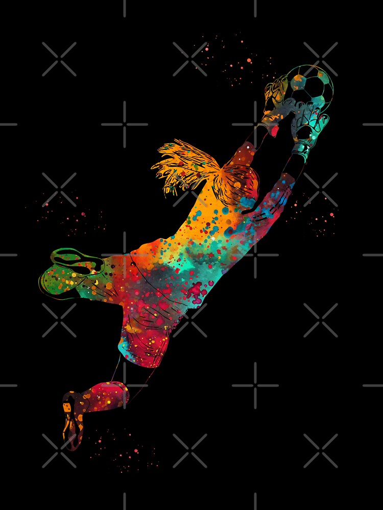 Soccer Player Girl Goalie by Liededrom.