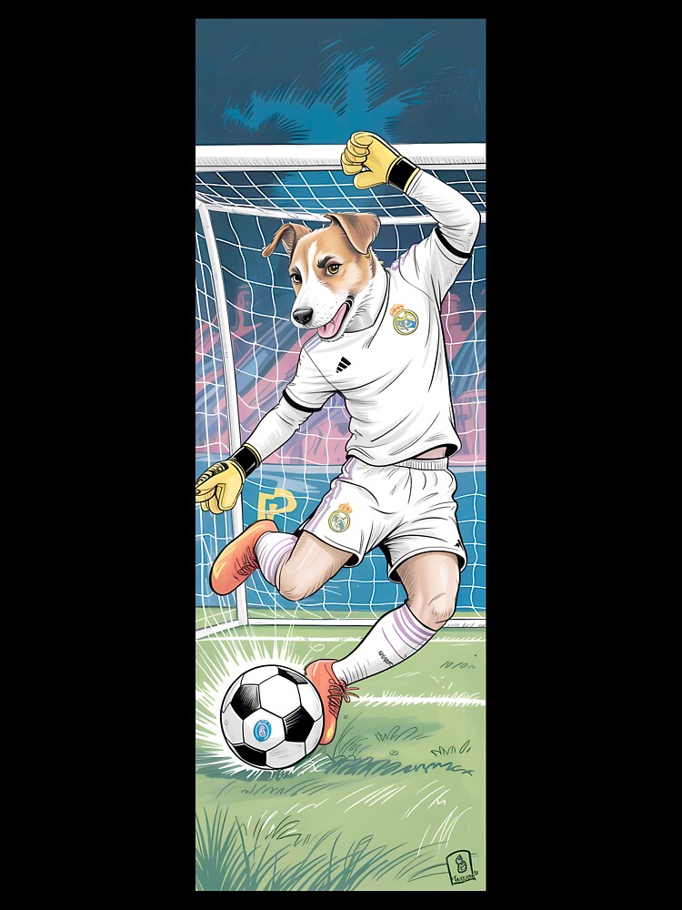 Goalie Dog Soccer Fan Art By Merch, Limited Edition by JERICHOALBERT2