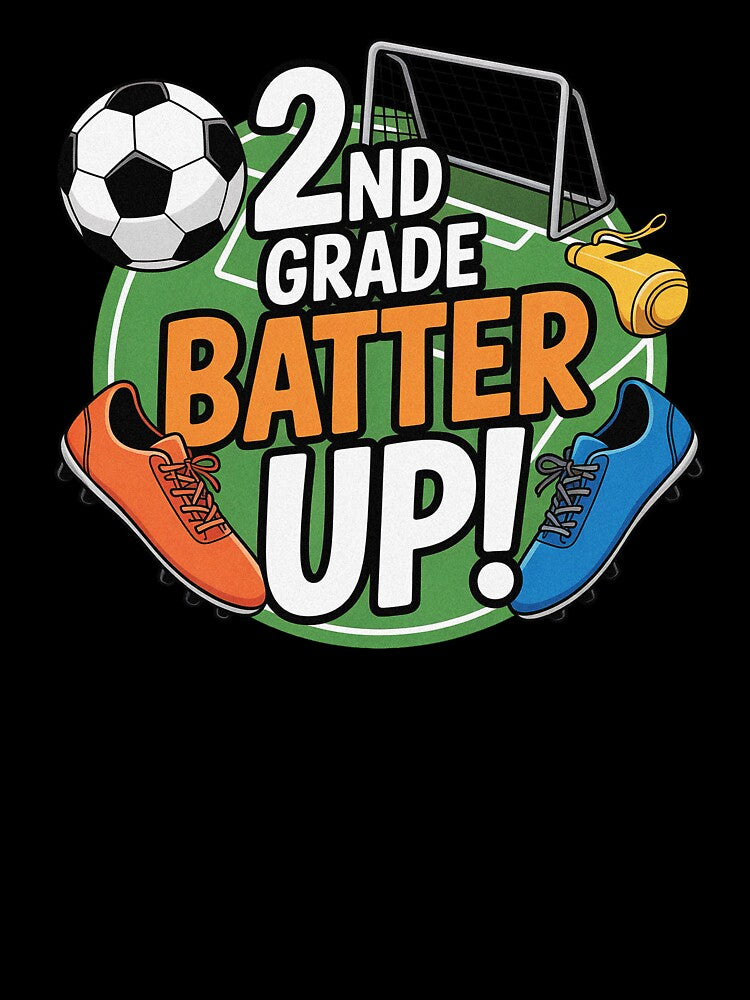 2nd Grade Batter Up Soccer Back To School by PietrzakDesign