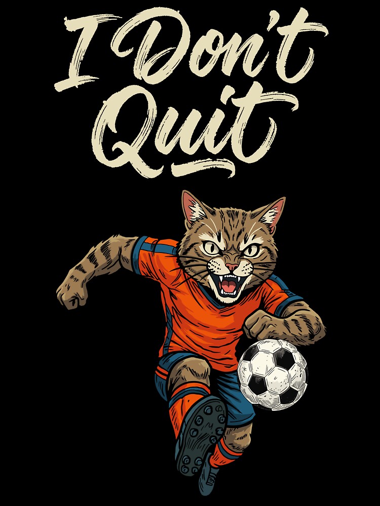 I Don’t Quit – Soccer Cat Power by CARPIO Creations