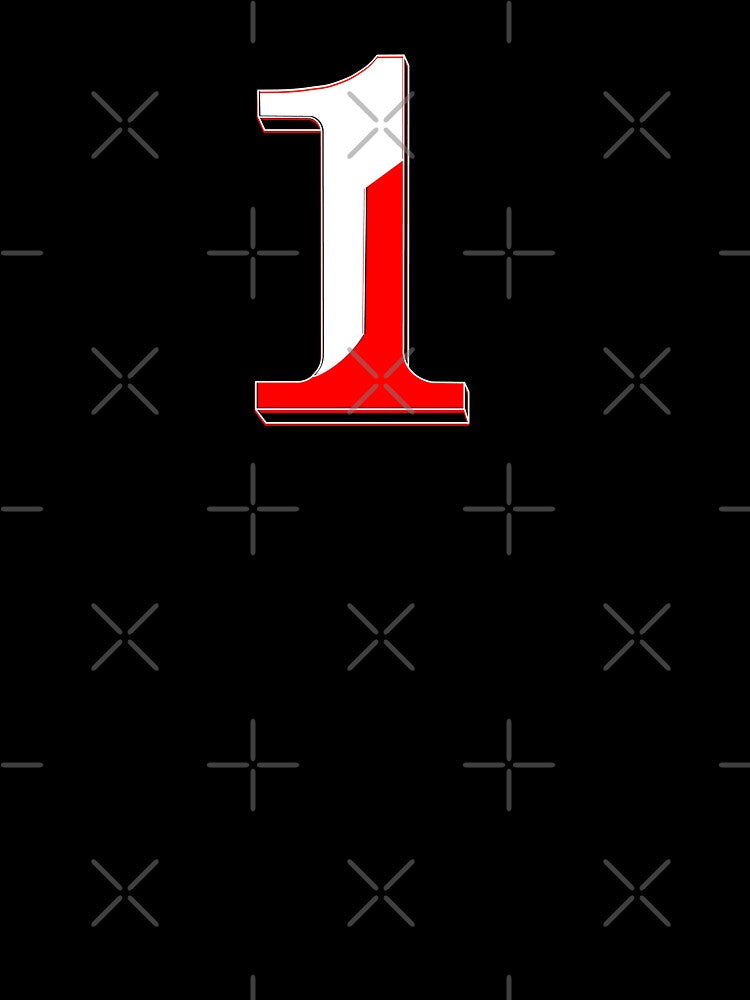 Bold 1 Soccer Number Design one by 4rpixs