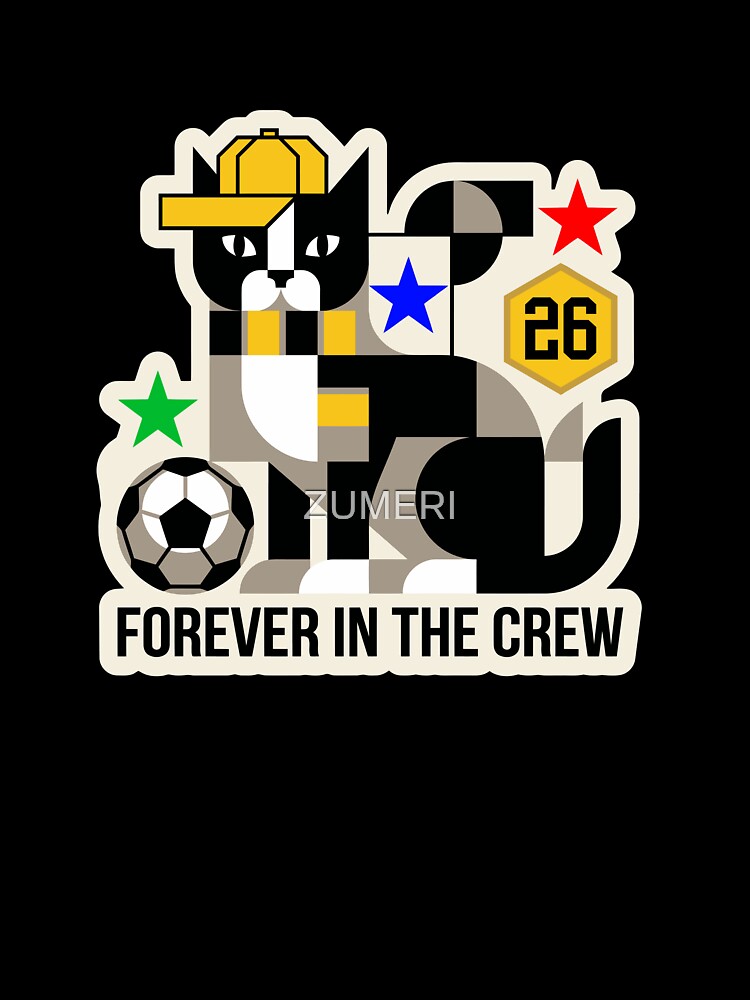 Geometric Cat Supporter: Forever in the Crew. by ZUMERI
