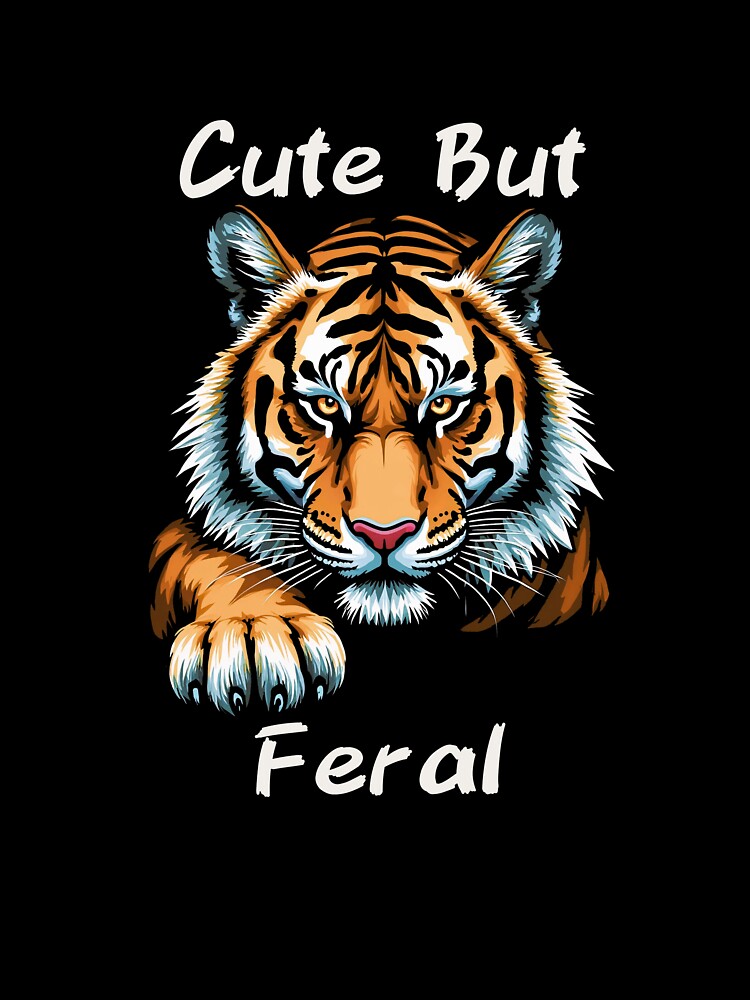 Tiger, cute but Feral by Inklivion