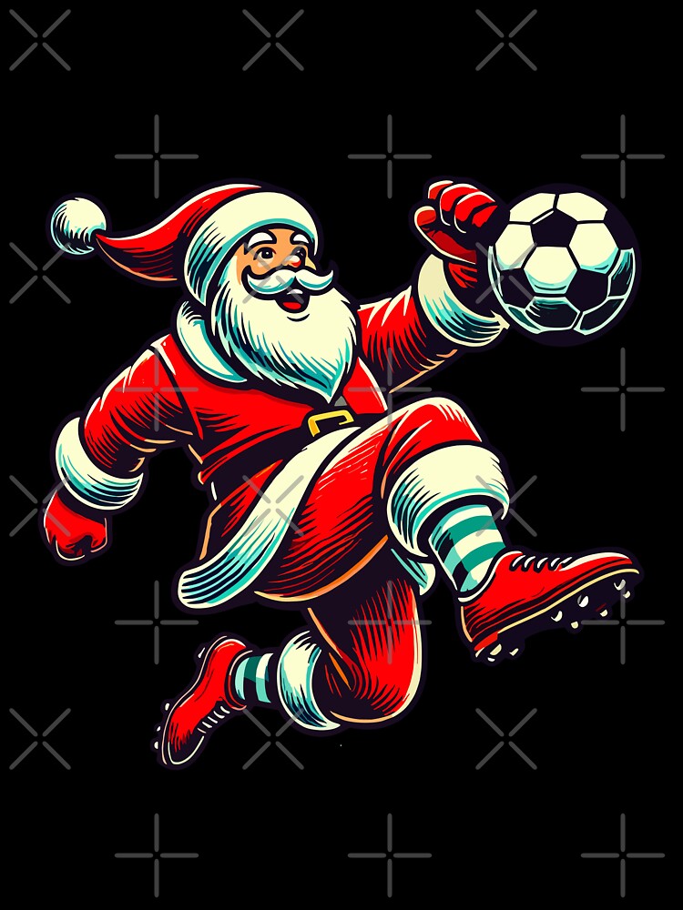 Soccer Playing Santa Claus Fun by LuminOrb