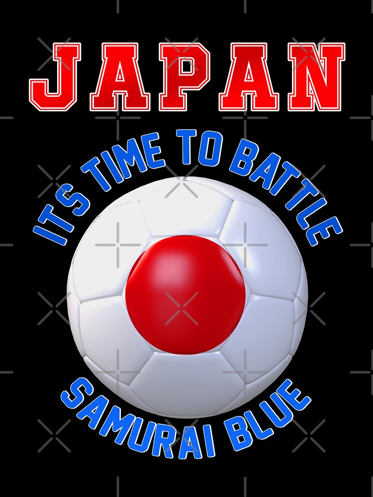Japan fan slogan for football, japanese time to battle samurai EN by superpixus