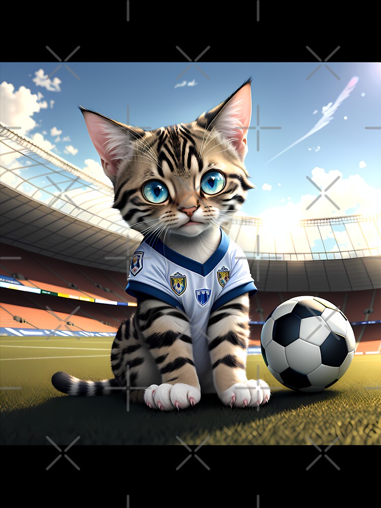 cat playing soccer by Animal-Avenue