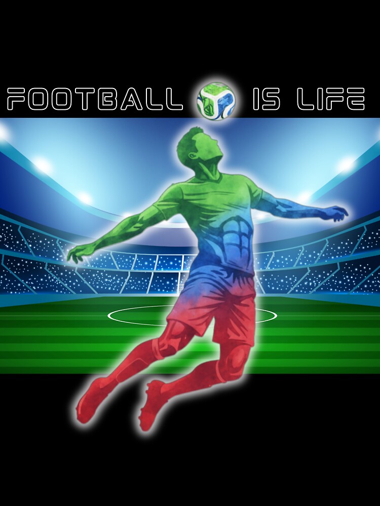 Football Is Life Shirt Soccer Player Graphic by E20STUDIO