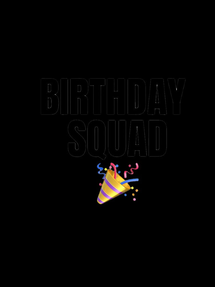 Birthday Squad Matching Shirts – Group Birthday Party Outfit Design by Aisha Creates