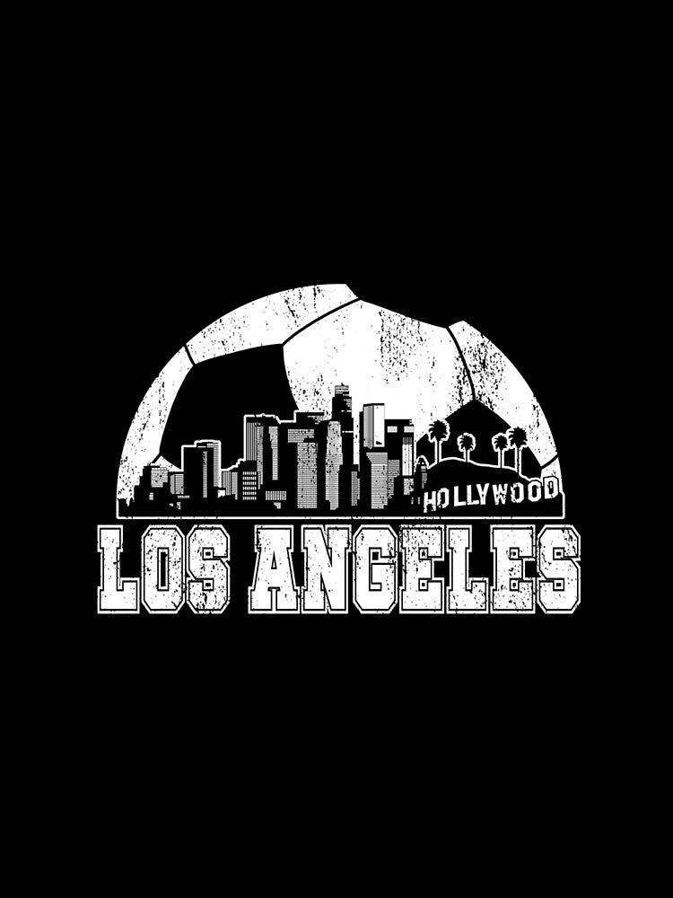 Los Angeles Skyline Soccer Lover by MollyLYork