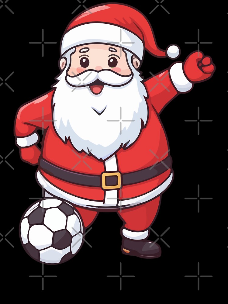 Kawaii Santa Playing Soccer by Ridaelb