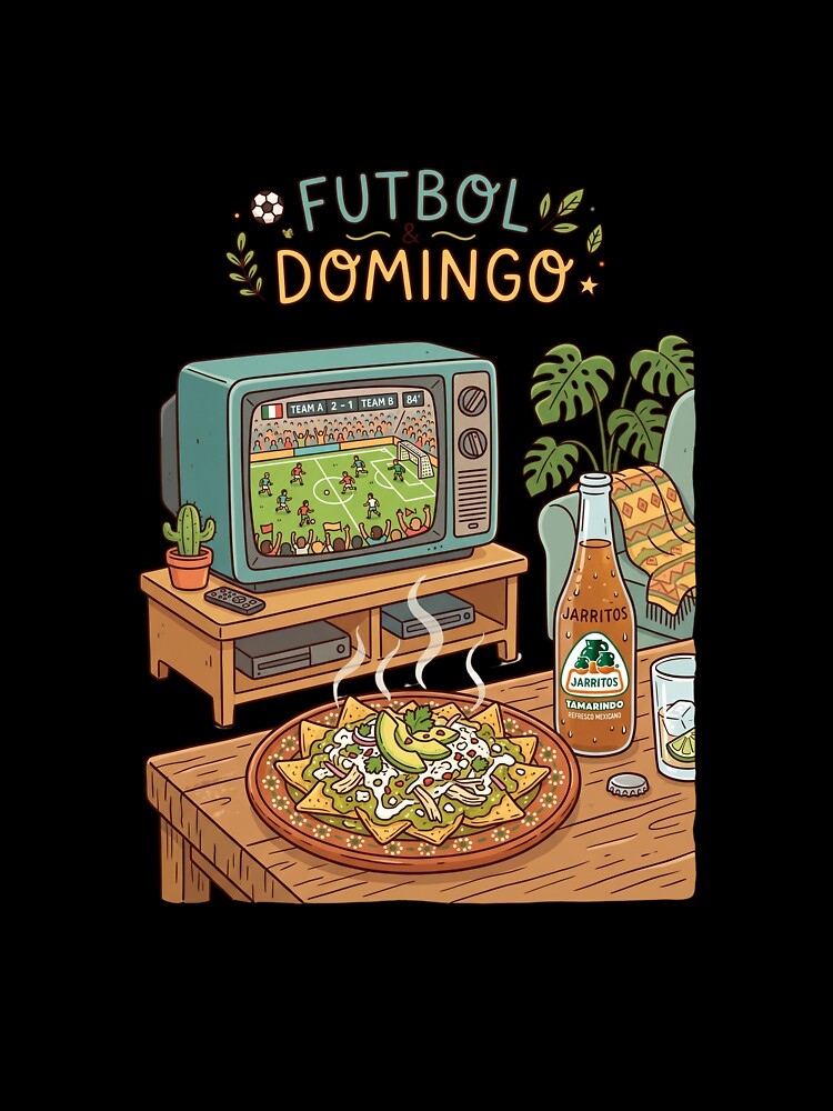 Futbol Y Domingo Lazy Mexican Matchday Brunch Gift by PictoVibe