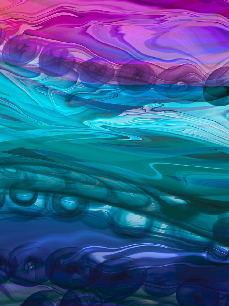 Abstract liquid art alcohol ink ocean waves, liquid marble art design, abstract marble art, liquid art, purple turquoise watercolor by ZeinabTaha