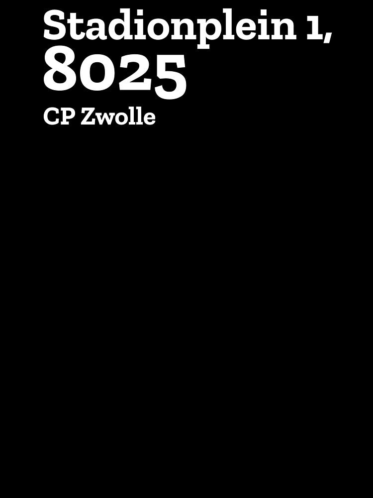 Stadion Zwolle Adresontwerp by The Chuck Wagon