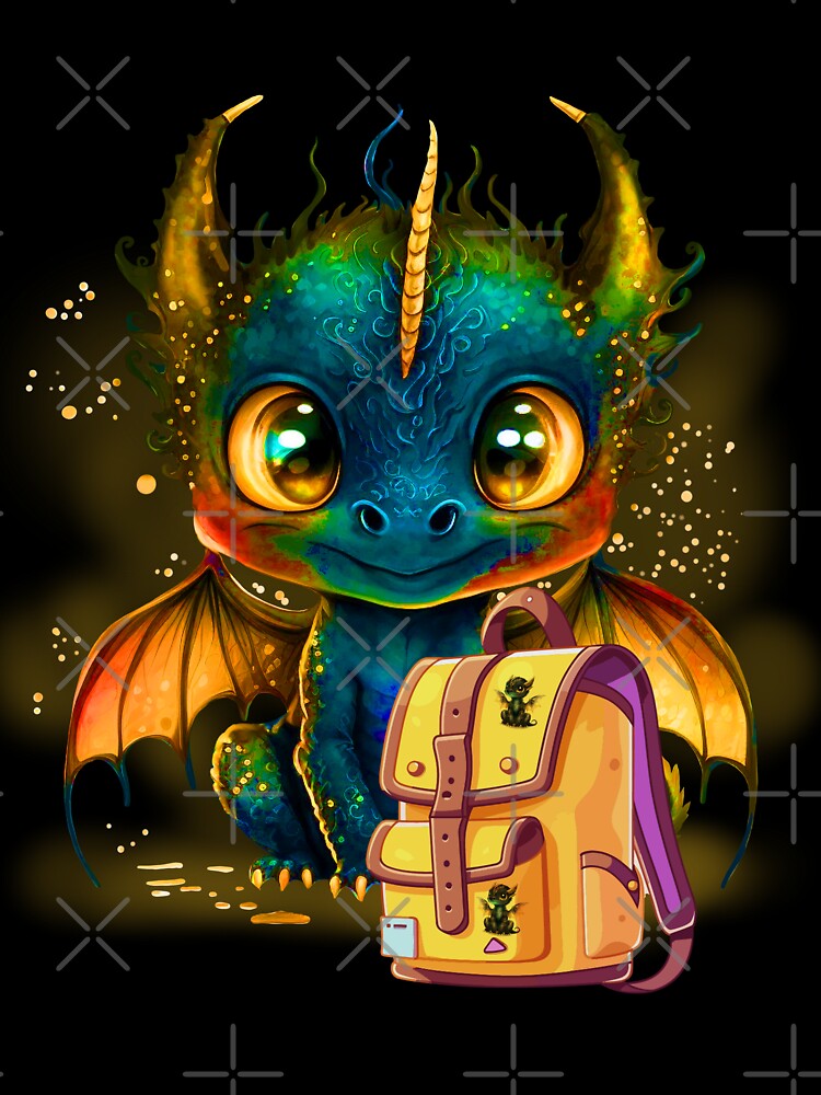 baby dragon back to school by Astralia