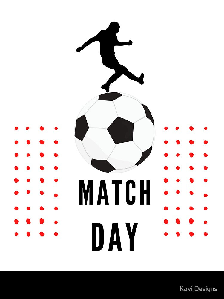 soccer game match day illustration design by Kavi Designs