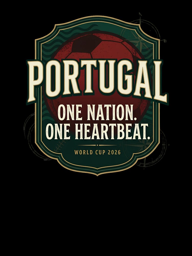 Portugal – One Nation One Heartbeat – Portugal football World Cup 2026 Vintage Design by rebuZZ-Apparels-The Minimalistic Buzz