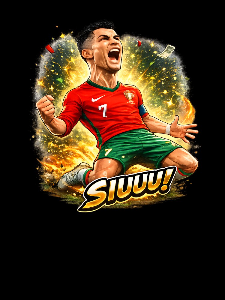 CR7 SIUUU Celebration Cartoon – Legendary Football Goal Celebration by KawaiiOrbit