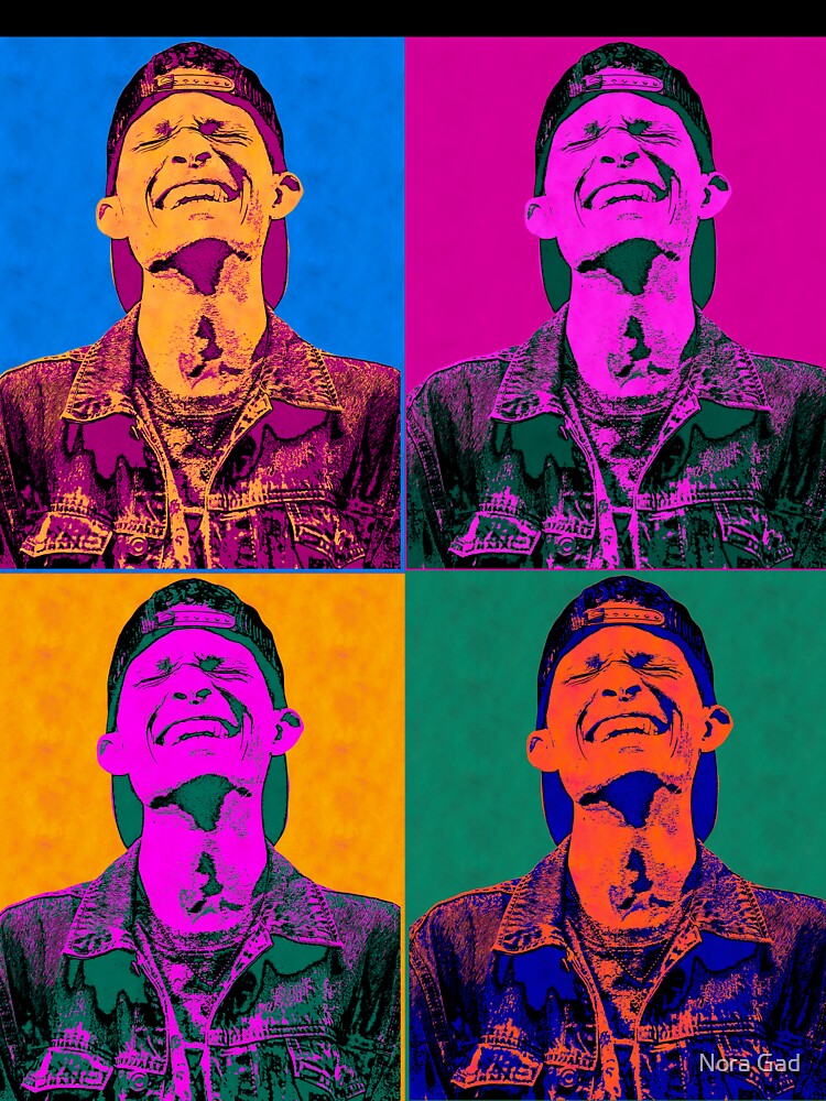 Custom  Andy Warhol portrait by Nora Gad