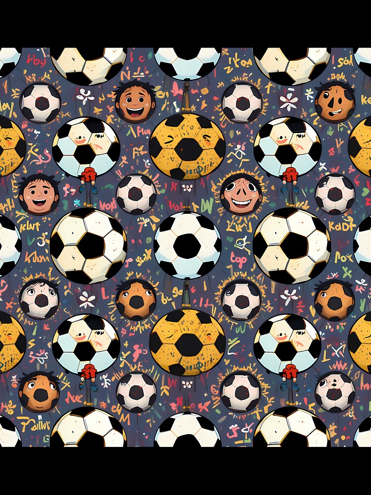 Funky Soccer Fun Design creative patterns by ART ATTACK ZONE