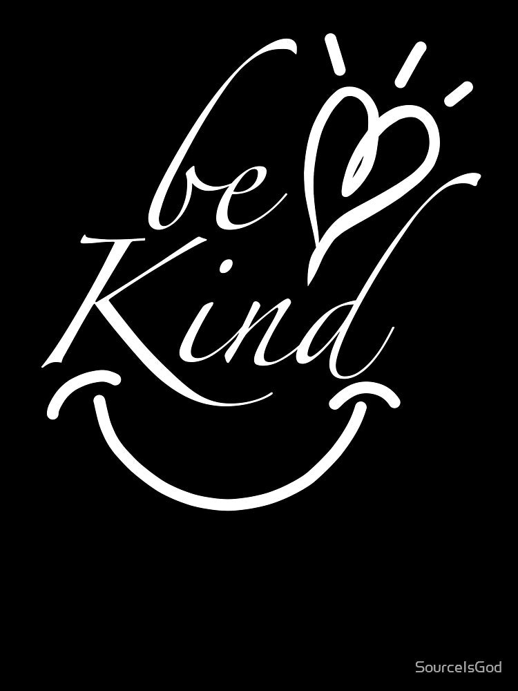 Be kind Summer Letter Print Inspirational Graphic by SourceIsGod